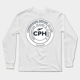 Airport code CPH Copenhagen Long Sleeve T-Shirt